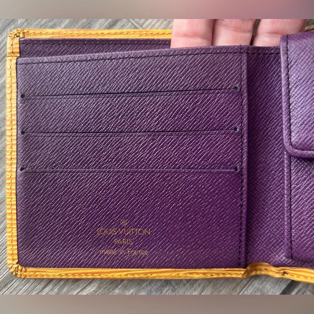 Louis Vuitton Portobier Marco Epi Leather Mens Wallet